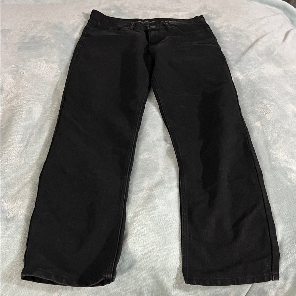 Calvin Klein Jeans Men's Dark Black Relaxed Fit